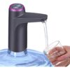BlueWater Portable Water Bottle Pump with USB Electric Charging and Automatic Off Switch (Black)