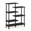 Furinno 6-Tier Accent Display Rack, Espresso/Black