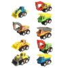 Kids Construction Toy Cars for Boys - Mini Pull Back Vehicles Excavator Truck Tractor Party Supplies Favors Birthday Gift (Random Color)