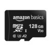 Amazon Basics 128 GB microSDXC Memory Card with Full Size Adapter