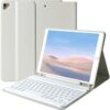 Gray Keyboard Case for iPad 10.2" (7th/8th/9th Gen) with Pencil Holder, Wireless Detachable Keyboard Cover