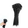 Black 8 Inch Heavy Duty Zip Ties - 100pcs