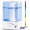 FreAire 3.5L Smart Cool Mist Humidifier - 25dB Quiet, Top-Fill, 40H Working, 8 Color Light, Ultrasonic Diffuser (Blue)