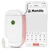 MARKLIFE P11 Label Maker Machine Mini Portable Wireless Thermal Labeler, Bulk Label Machine with Tape for Home Organization,No Login, Multiple Templates, Compatible with iPhone and Android, Pink