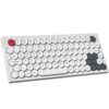 MOFII Bluetooth Keyboard - White Colorful - USB Rechargeable - Ultra-Slim - iPad, Laptop, PC, Chromebook, Smartphone, Mac, Win, Linux