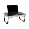 Portable Laptop Desk/Breakfast Table, Collapsible, Folding Legs, 23.5" L x 16" W x 10" H, Black