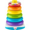 Fisher-Price Giant Rock-A-Stack Toddler Toy, 6 Stacking Rings with Roly-Poly Base