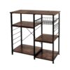 Life Concept Industrial Kitchen Rack, Coffee Bar, Microwave Stand