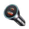 Baseus USB C Car Charger, 60W PD & QC Dual Port Fast Charger Adapter for iPhone 14/13/12/11 Pro Max, Samsung Galaxy S22/21/20 Note20/10, Pixel