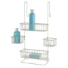 iDesign Over-The-Door Shower Caddy Organizer - Satin Finish