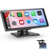 Wireless Apple CarPlay Dash Mount Portable Car Stereo