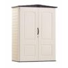 Rubbermaid Outdoor Storage Shed, 5 x 2 ft., Sandalwood/Onyx Roof