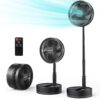 Airbition 8” Battery Powered Table Fan with Remote Control and Timer