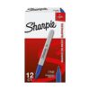 Sharpie Blue Fine Point Permanent Markers, 12 Pack