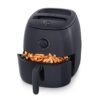 DASH Tasti-Crisp™ Family Size Air Fryer with Temperature Control, Non-Stick Fry Basket, Recipe Guide, Auto Shut Off - 1700W, 6Qt, Black
