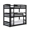 DHP Phoenix Triple Floor Bunk Bed - Black (DL7891TBBB)