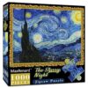 MaxRenard Starry Night Puzzle 1000 Pieces - Van Gogh Artwork Jigsaw Puzzle for Adults - Family Game