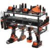 TICONN Heavy Duty Tool Organizer Rack with Charger Shelf and 100lbs Weight Limit