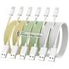 [Apple MFi Certified] iPhone Charger 6Pack (3/3/6/6/6/10 FT) Long Lightning Cable Fast Charging High Speed Data Sync USB Cable Compatible iPhone 14/13/12/11 Pro Max/XR/XS/X/8/7/6Plus SE and More