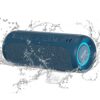 Portable Bluetooth Speaker - Waterproof, 25W Stereo Sound, LED Light, TWS Pairing, 16H Playtime (Blue)