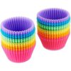 Amazon Basics Reusable Silicone Baking Cups, Pack of 24, Multicolor