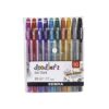 Zebra Gel Stick Pen, Bold Point, Assorted Glitter Colors, 10 Pack