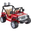 Power Wheels Jeep Wrangler Ride-On for Kids Ages 3+, Seats 2, Red
