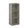 Furinno Luder 3-Tier Bookcase, French Oak