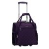 Rockland Melrose Underseater Carry-On Luggage, Purple, 15-Inch
