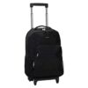 Rockland Rolling Backpack, Black, 17-Inch