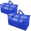 TICONN 2-Pack Extra Large Moving Bags with Zippers and Carrying Handles