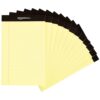 Amazon Basics Lined Writing Note Pad, 5" x 8", Canary, 12 Count