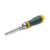 SATA 19-in-1 Ratcheting Screwdriver Set with 8 Bits and Oil-Resistant Handle