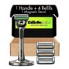 Gillette Labs Exfoliating Razors for Men Shaving Kit with Handle, Blades, and Stand