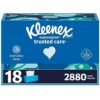 Kleenex Expressions Trusted Care Facial Tissues, 18 Flat Boxes, 160 Tissues per Box, 2-Ply (2,880 Total Tissues)