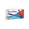 Paper Mate EraserMate Erasable Pen, Blue, 12-Pack