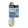 Woods 3-Outlet Cube Extension Cord with Power Tap, 6-Feet (White)