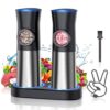 Electric Salt and Pepper Grinder Set - USB Rechargeable