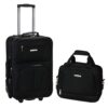 Rockland 2-Piece Softside Upright Luggage Set, Expandable, Black (14/19)