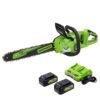 Greenworks 48V 16" Brushless Cordless Chainsaw + Batteries and Charger Included