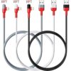 iPhone Charger 10ft Lightning Cable, 3Packs Colorful 90 Degree Right Charging Cord, Apple MFi Certified for iPhone 13/12/11/SE/Xs/XS Max/XR/X/8 Plus/7/6 Plus