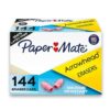 Paper Mate Pink Pearl Cap Erasers, 144 Count