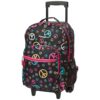 Rockland Rolling Backpack, Peace Design, 17-Inch