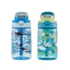 Contigo Aubrey Kids Water Bottle 2-Pack, Dinos & Sharks, 14oz, Cleanable, Spill-Proof, Dishwasher Safe