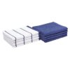 Amazon Basics Cotton Terry Kitchen Dish Towels, 8-Pack - Navy Stripe