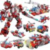 REMOKING STEM Fire Truck Robot Building Kit - 642 Pcs - Ages 6-12