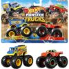 Hot Wheels Monster Trucks Demolition Doubles Set - 2 Toy Trucks in 1:64 Scale