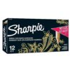 Sharpie Metallic Fine Point Gold Permanent Markers - 12 Count