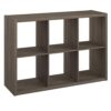 ClosetMaid 6-Cube Storage Organizer, Graphite Gray