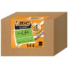 BIC Round Stic Xtra Life Ballpoint Ink Pens, Medium Point, Black, 144-Count